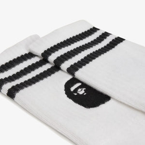 Adidas Originals | BAPE SOCKS { WHITE/BLACK
