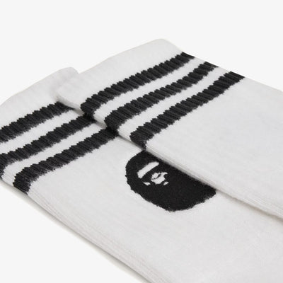 Adidas Originals | BAPE SOCKS { WHITE/BLACK