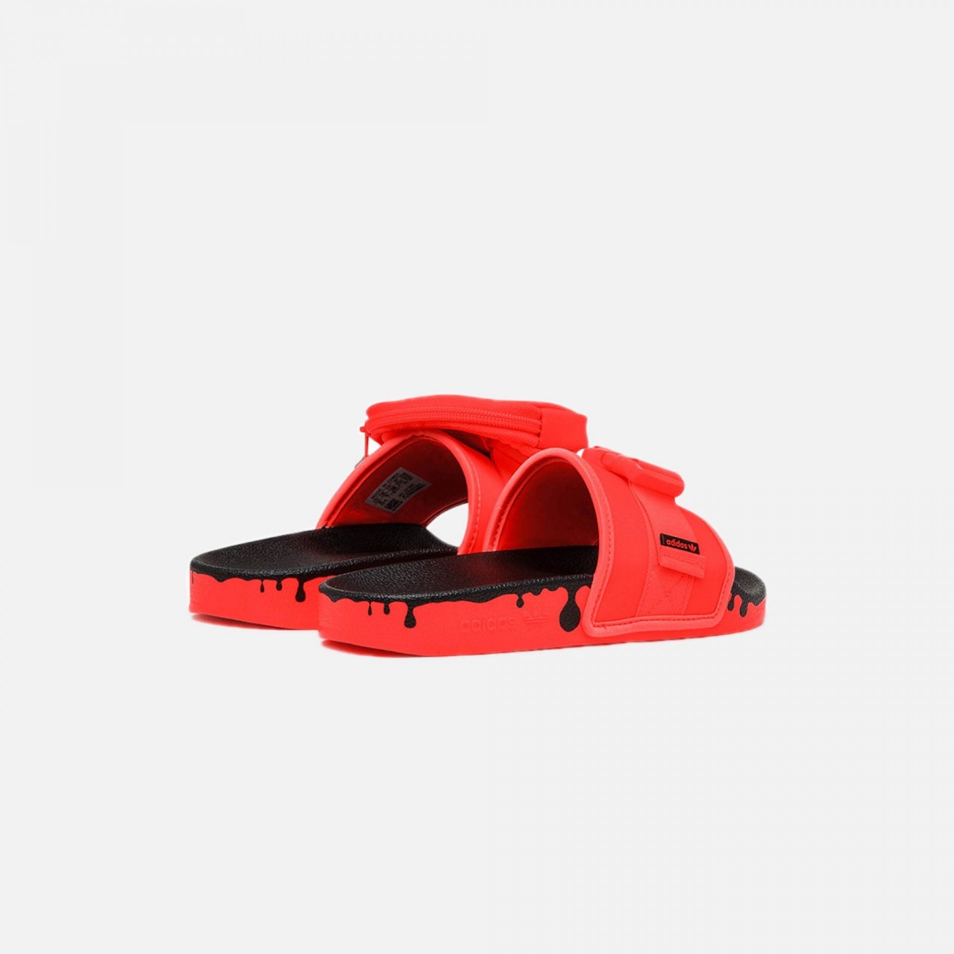 Adidas Originals | POUCHYLETTE SLIDES  { SOLAR RED