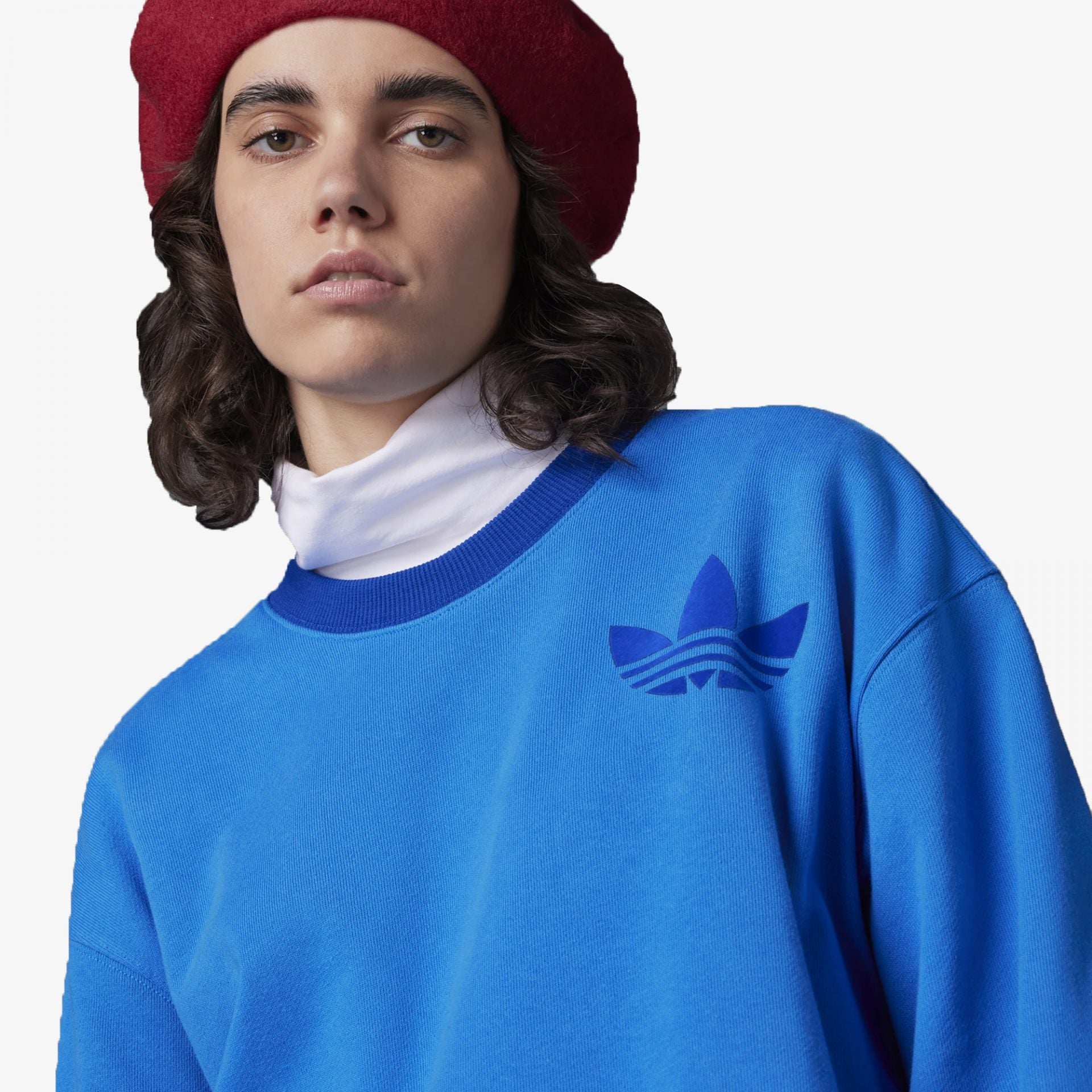 Adidas Originals | ADICOLOR 70S SWEATSHIRT  { BLUE BIRD
