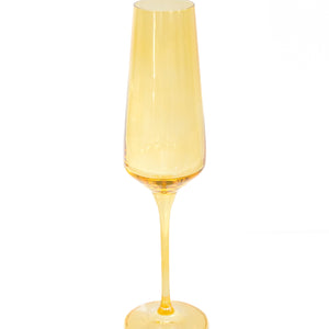 Estelle Colored Champagne Flute - Set of 2 {Yellow}