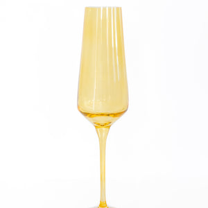 Estelle Colored Champagne Flute - Set of 2 {Yellow}