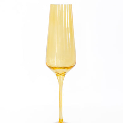 Estelle Colored Champagne Flute - Set of 2 {Yellow}