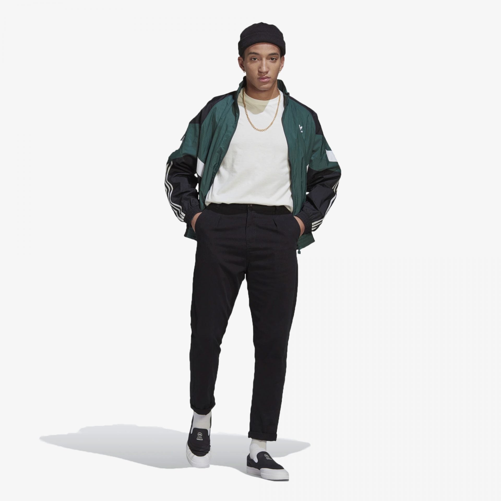 Adidas Originals | REKIVE TRACK JACKET  { MINERAL GREEN
