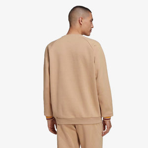 Adidas Originals | VARSITY CREWNECK SWEATSHIRT  { MAGIC BEIGE