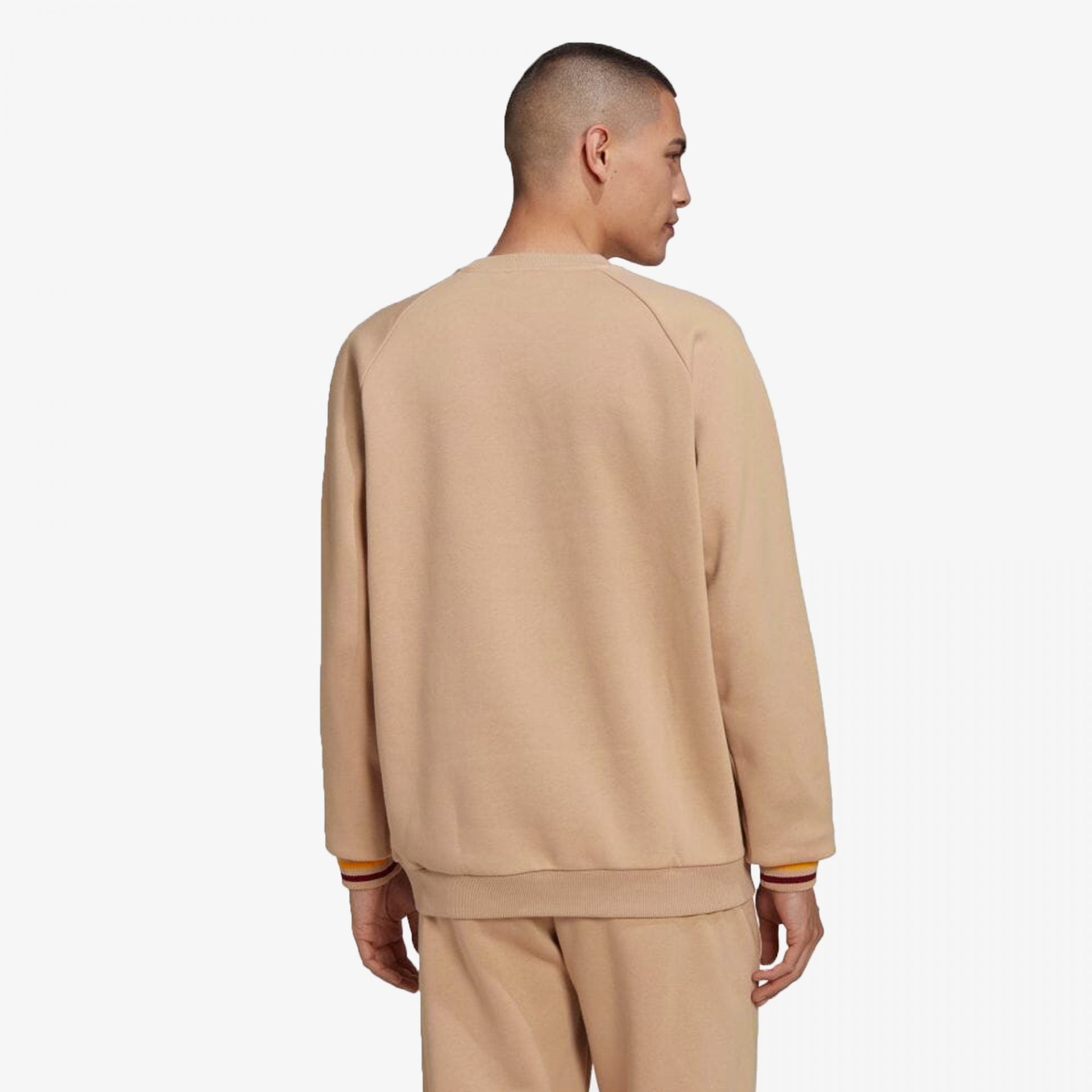 Adidas Originals | VARSITY CREWNECK SWEATSHIRT  { MAGIC BEIGE