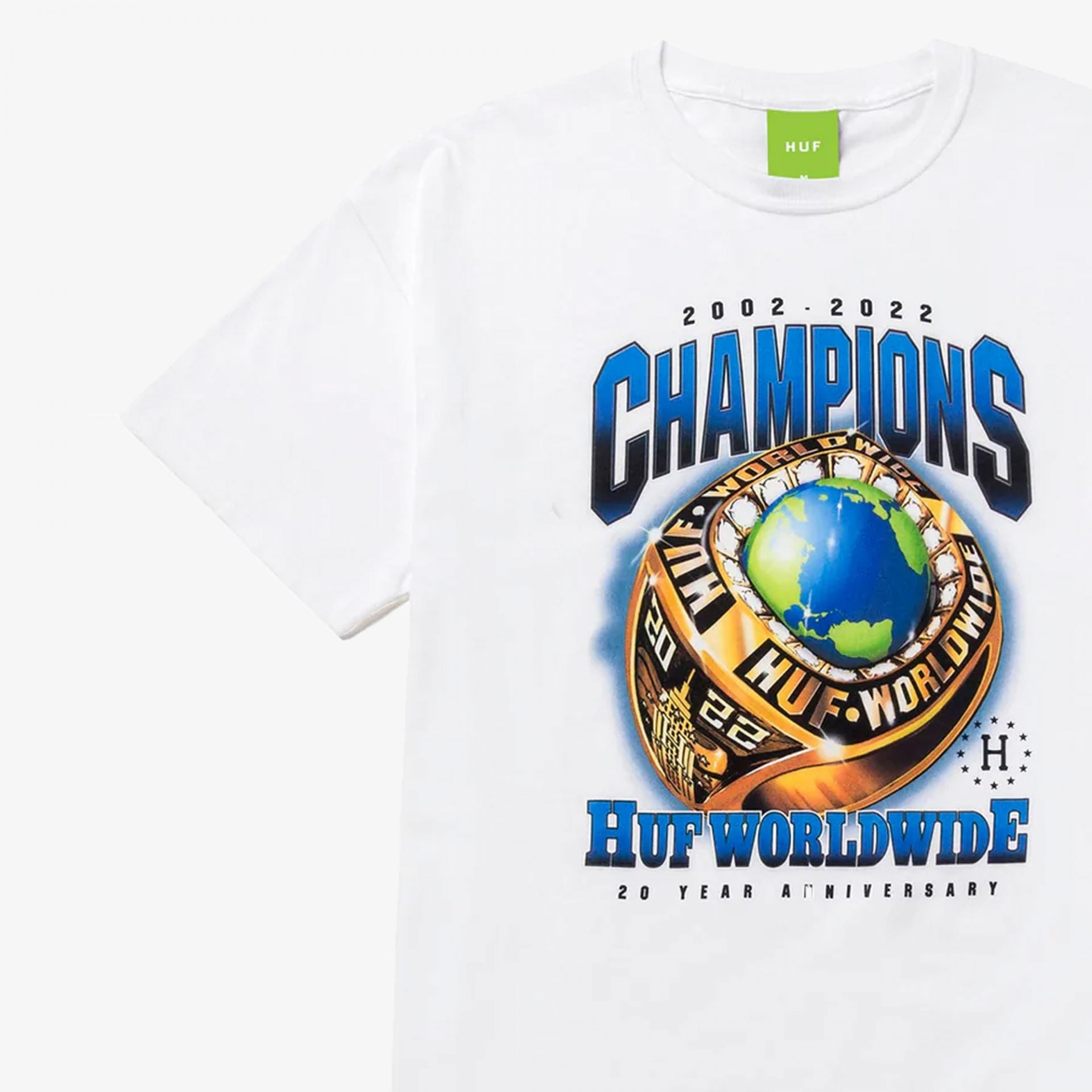 HUF | CHAMPIONS S/S TEE  { WHITE