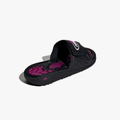Adidas Originals | REPTOSSAGE SLIDE { CORE BLACK / VIVID PINK