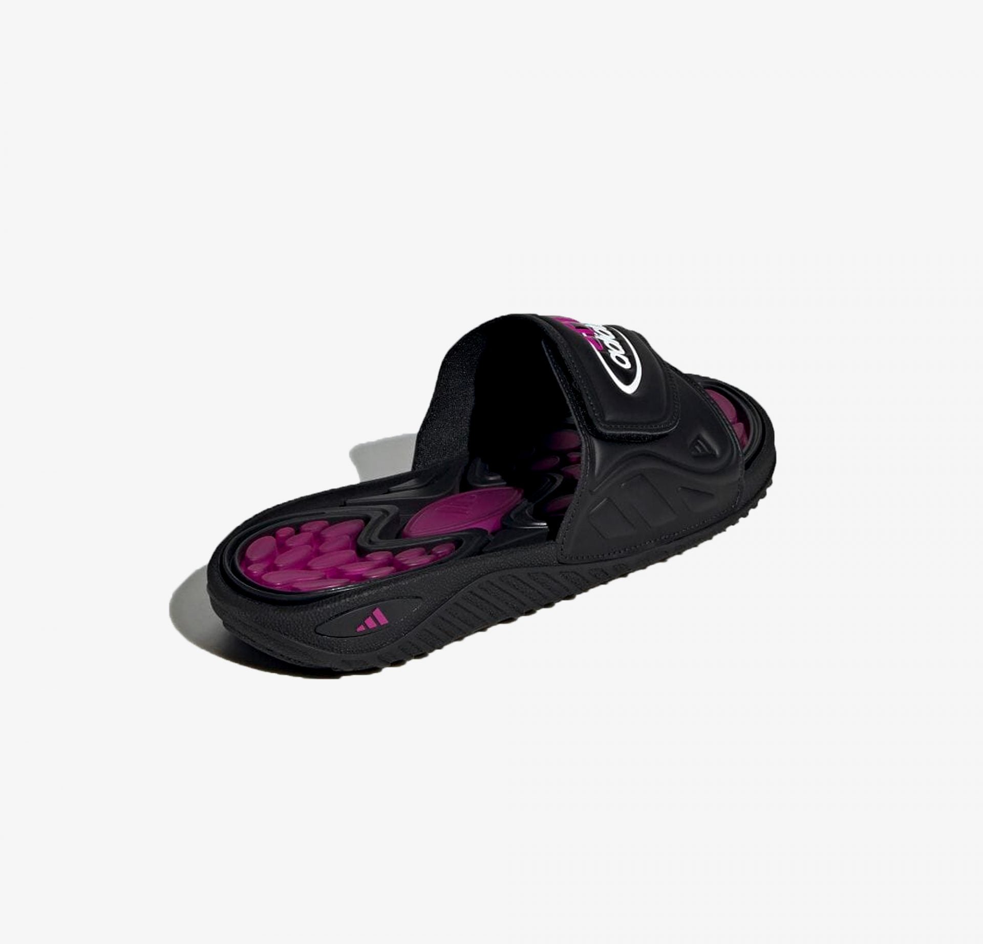 Adidas Originals | REPTOSSAGE SLIDE { CORE BLACK / VIVID PINK