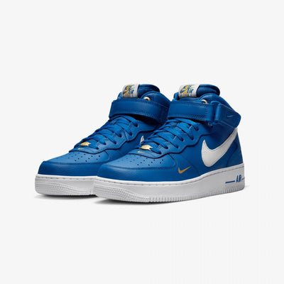 Nike | AIR FORCE 1 MID '07 LV8 { BLUE JAY/YELLOW OCHRE