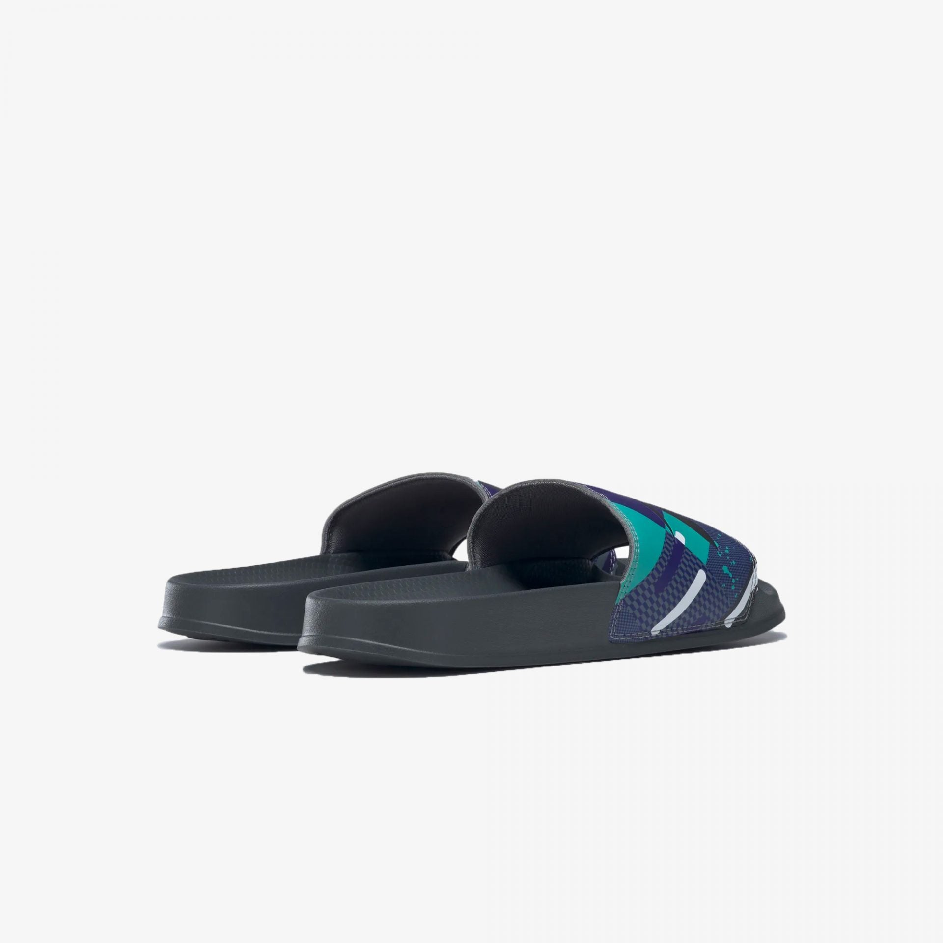 Reebok | CLASSIC SLIDES  { CORE BLACK / PURE GREY 7