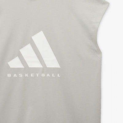 Adidas | BASKETBALL SLEEVELESS TEE  { METAL GREY