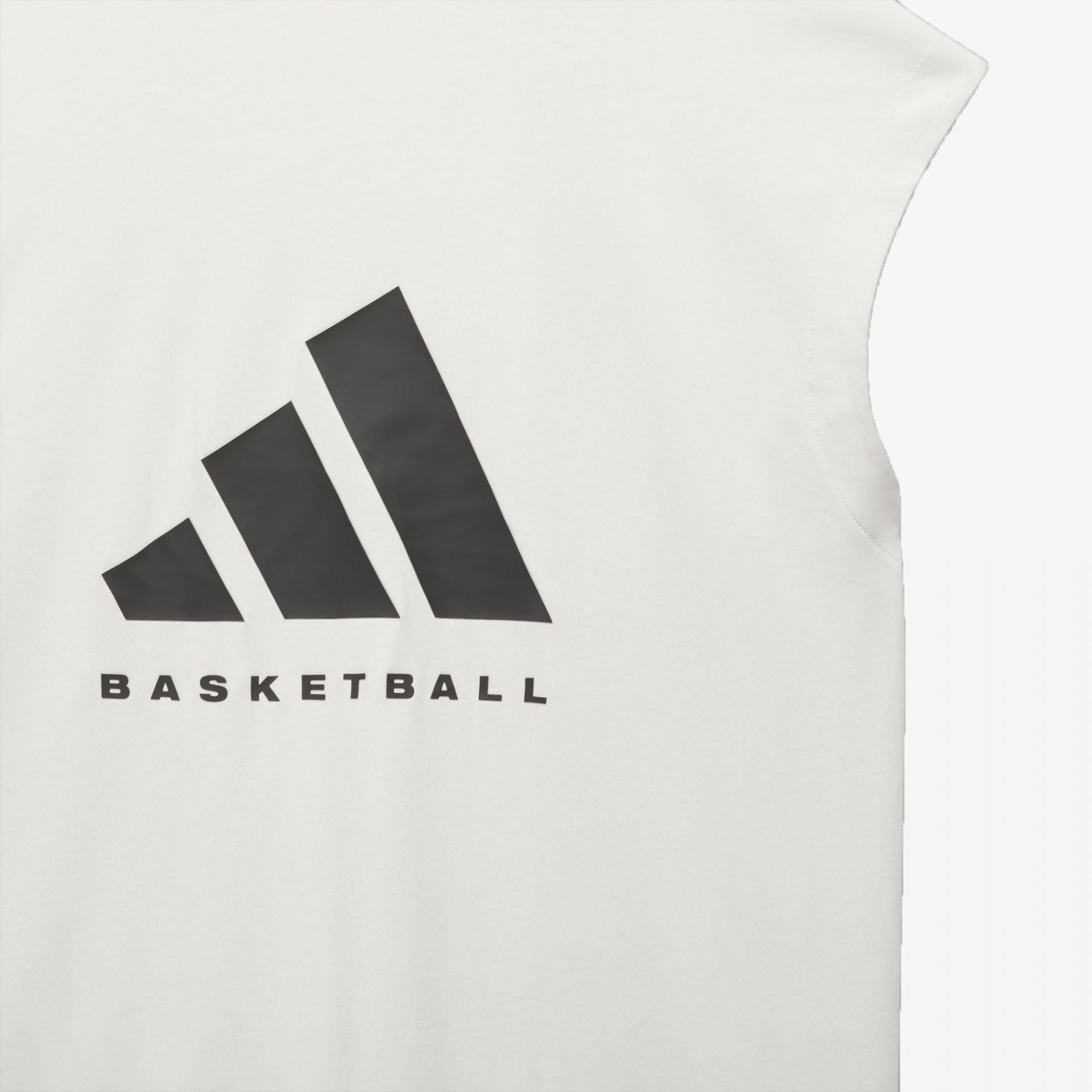 Adidas | BASKETBALL SLEEVELESS TEE  { CLOUD WHITE