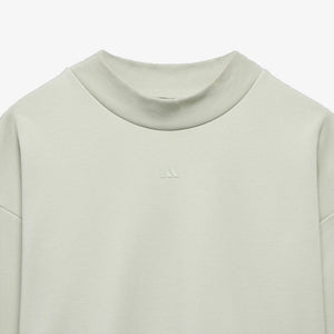 Adidas | BASKETBALL CREW SWEATSHIRT  { HALO GREEN