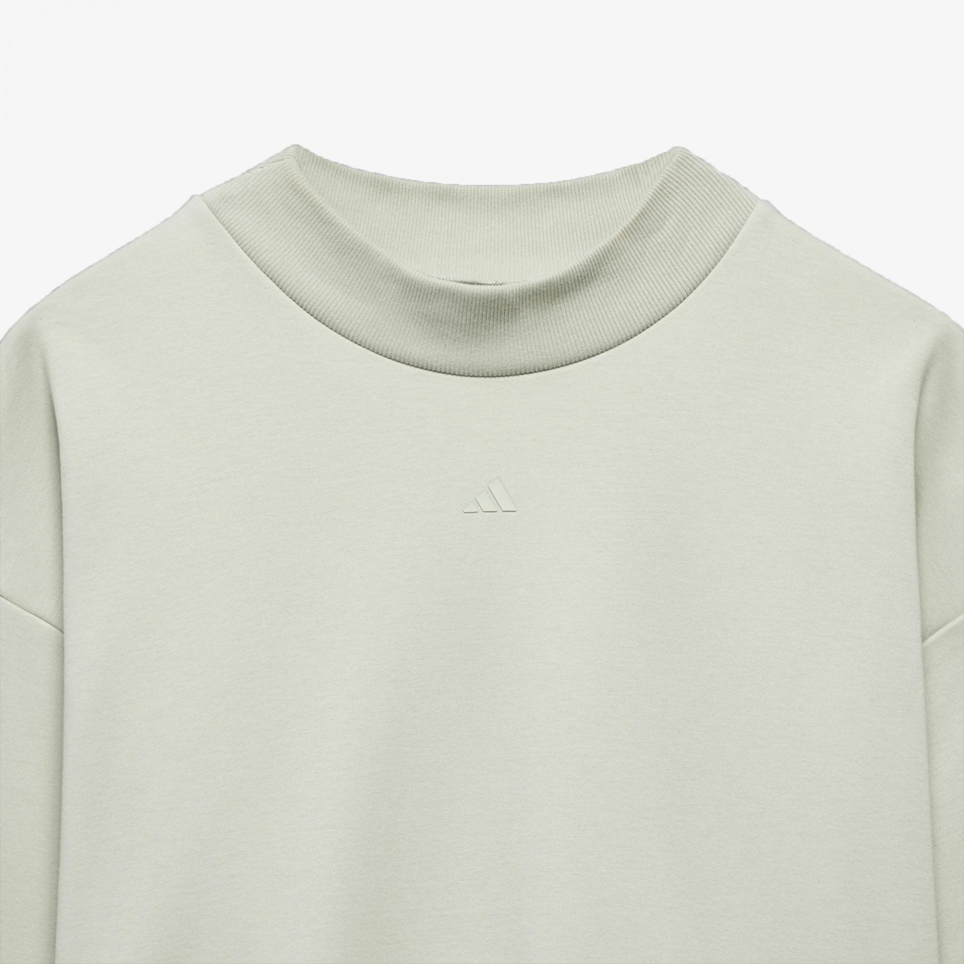 Adidas | BASKETBALL CREW SWEATSHIRT  { HALO GREEN