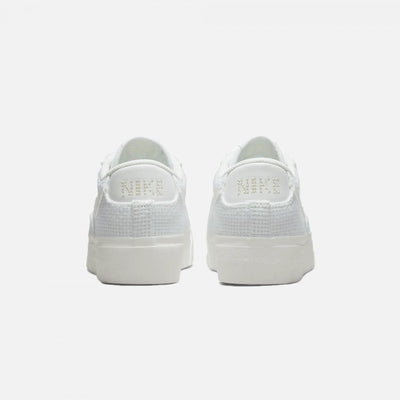 Nike | BLAZER LOW PLATFORM  { SUMMIT WHITE / FOSSIL