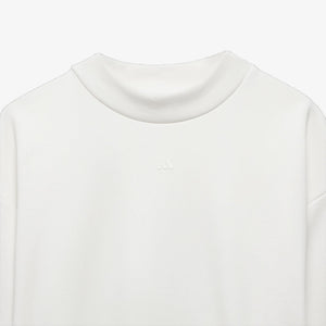 Adidas | BASKETBALL CREW SWEATSHIRT  { WHITE