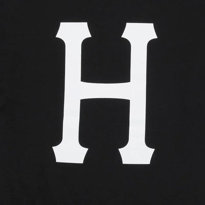 HUF | ESSENTIALS CLASSIC H TEE  { BLACK