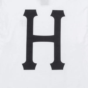 HUF | ESSENTIALS CLASSIC H TEE  { WHITE