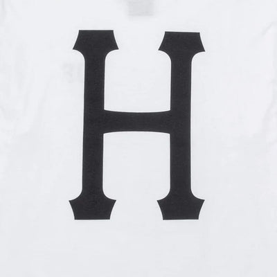 HUF | ESSENTIALS CLASSIC H TEE  { WHITE