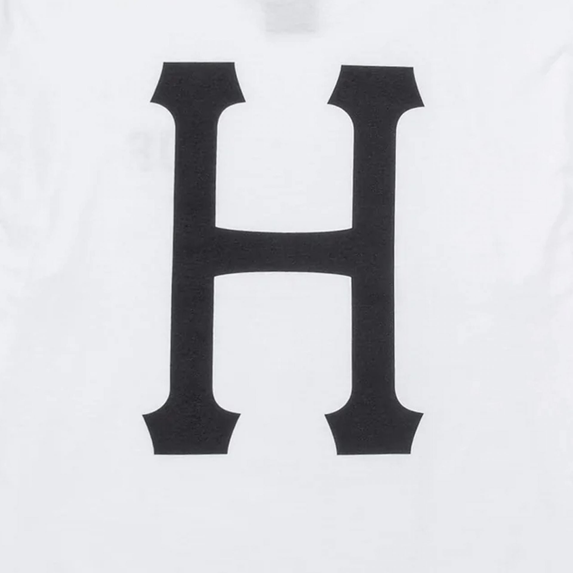 HUF | ESSENTIALS CLASSIC H TEE  { WHITE