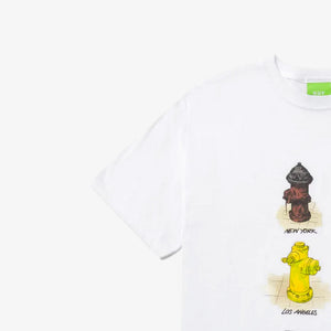 HUF | ALL CITIES S/S TEE  { WHITE