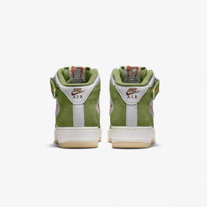 Nike | AIR FORCE 1 MID '07  { OLIVE GREEN / TOTAL ORANGE