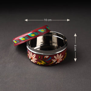Banaras Handpainted Stainless Steel Multi Utility Container