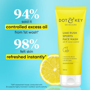 Lime Rush Sports Facewash