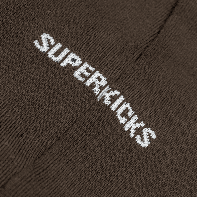 Superkicks | CREW SOCKS  { BROWN