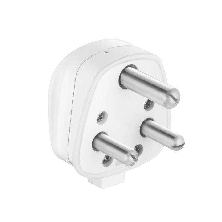 3 Pin Electric Plug Top (6A, White, 240V)