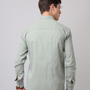 Frankshirt Pista Solid Tailored Fit Cotton Casual Shirt for Man