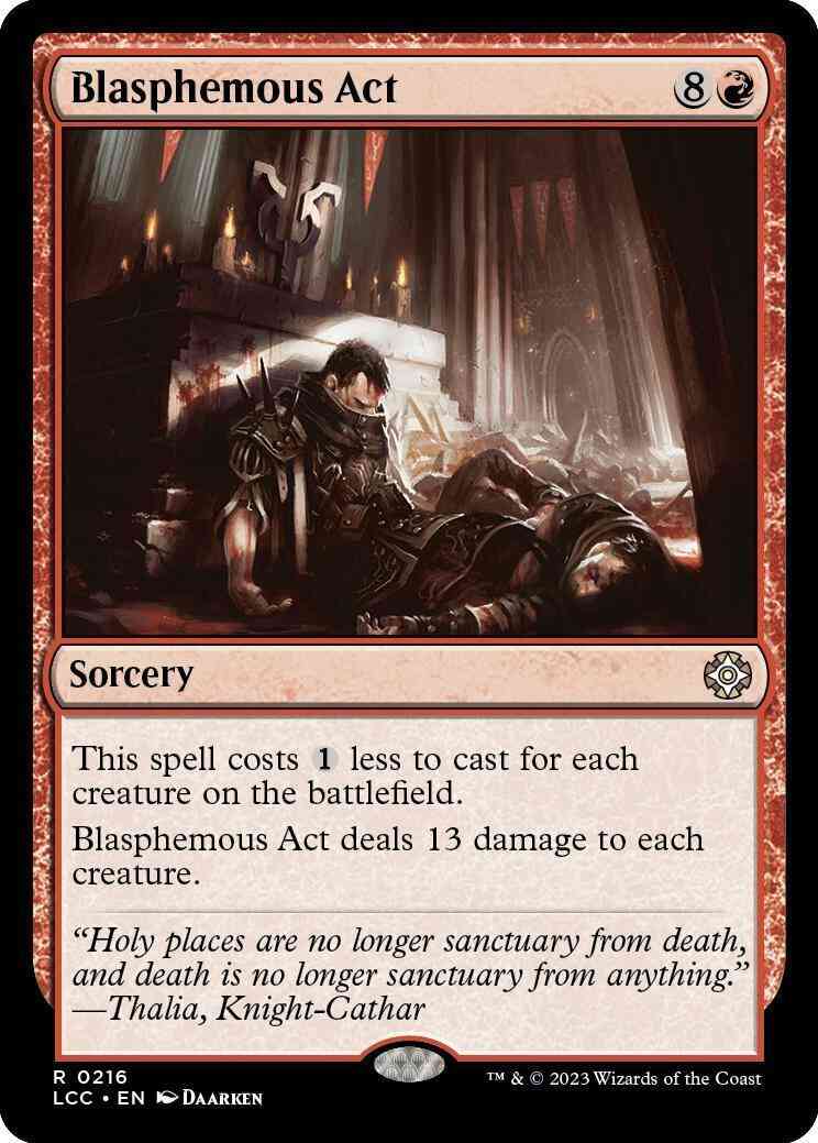 Blasphemous Act [216] [The Lost Caverns of Ixalan: Commander] [Non-Foil]