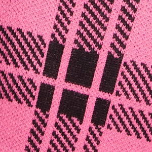 Plaid Ruffle Sleeve Sweater