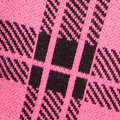 Plaid Ruffle Sleeve Sweater