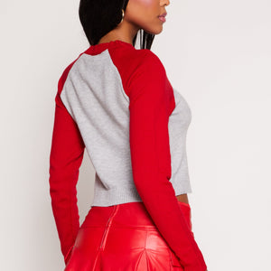 Heart Raglan Sweater