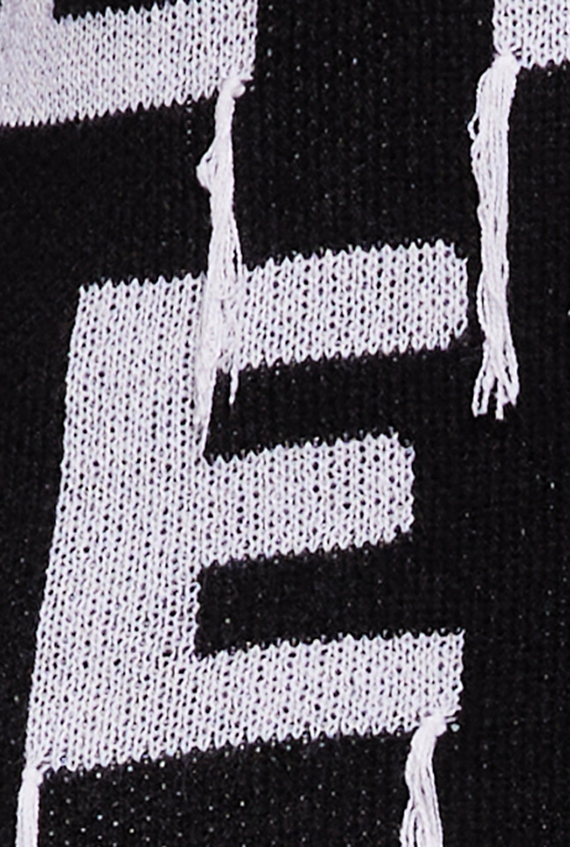 Alphabet Fringe Detail Button Front Cardigan