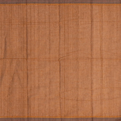 Oil Mustard Handloom Kanchi Cotton Saree With Annam Buttas