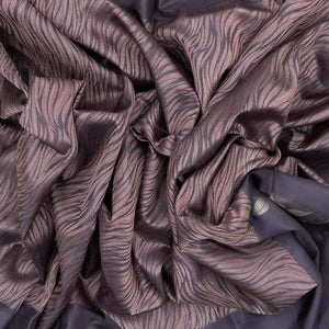 Lilac Handloom Kanchipuram Silk Saree With Serpentine Motifs