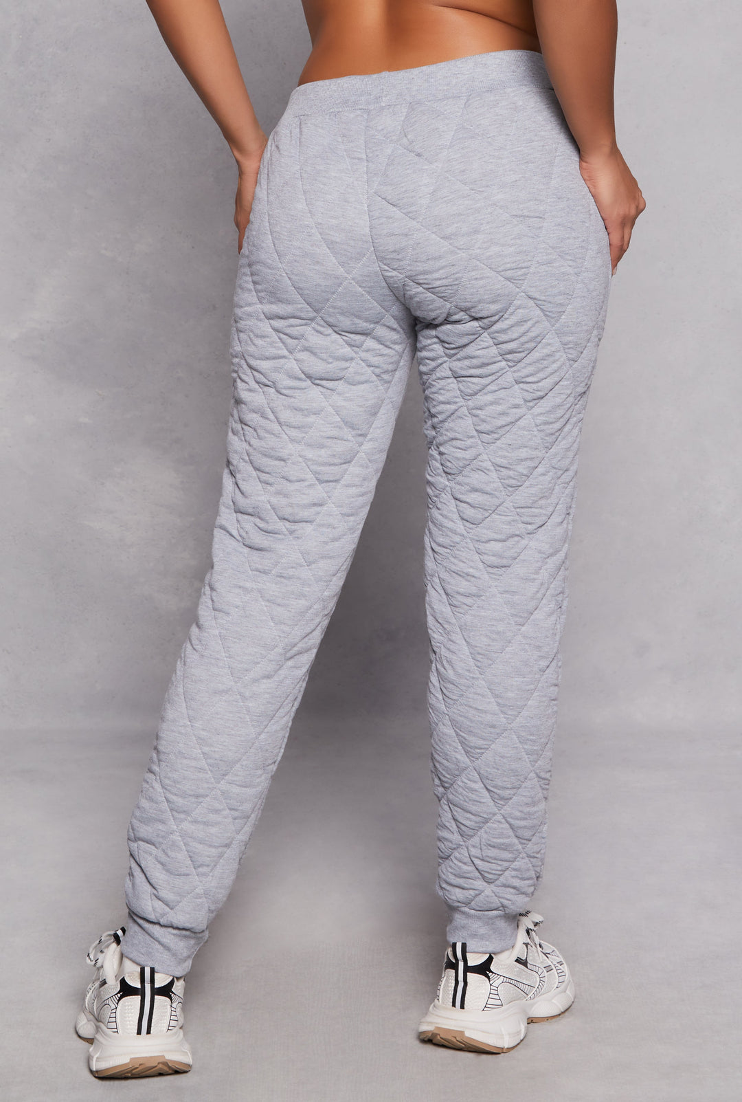 Quilted Toggle Drawstring Joggers