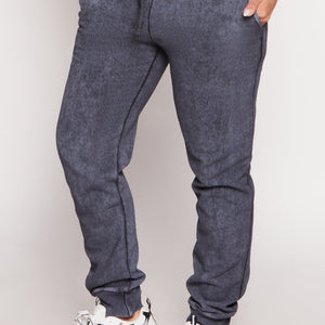 Fleece Acid Wash Drawstring Joggers