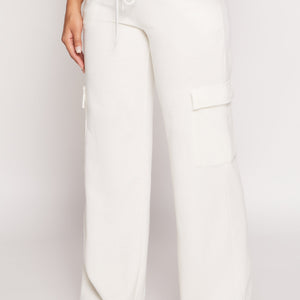 Drawstring Cargo Pocket Sweatpants