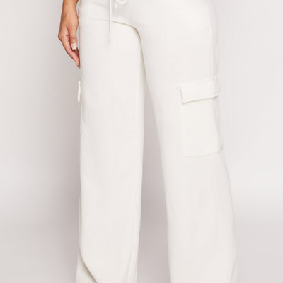 Drawstring Cargo Pocket Sweatpants