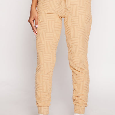 Geometric Embossed Joggers