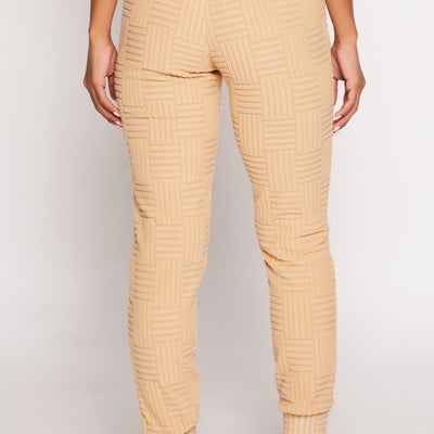 Geometric Embossed Joggers