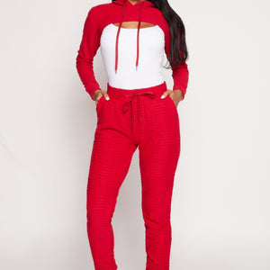 Geometric Embossed Joggers