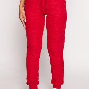 Geometric Embossed Joggers