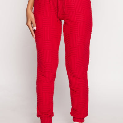 Geometric Embossed Joggers