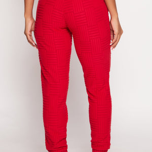 Geometric Embossed Joggers