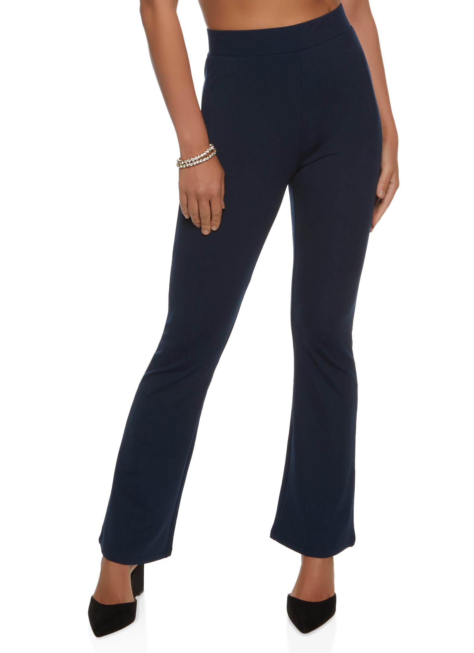 Pull On Flared Dress Pants